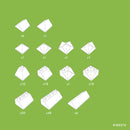 Hubelino - Røde Tagsten byggeklodser til Kuglebane - 124 dele - Fra 4 år