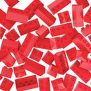 Hubelino - Røde Tagsten byggeklodser til Kuglebane - 124 dele - Fra 4 år