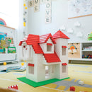 Hubelino - Røde Tagsten byggeklodser til Kuglebane - 124 dele - Fra 4 år