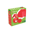 Hubelino - Røde Tagsten byggeklodser til Kuglebane - 124 dele - Fra 4 år