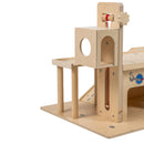 Garage i træ fra Educo - 77 x 50 x 47 cm.