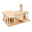 Garage i træ fra Educo - 77 x 50 x 47 cm.