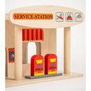 Educo - Bilgarage i træ - H47 cm.