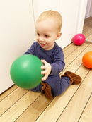 Skumbolde med glat overflade - 5 stk - ass. farver