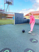 Fodbold - Asfalt bold af solidt gummi - Str. 5 - Ø: 21 cm