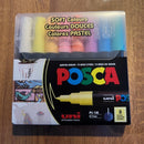 Uni Posca Tuscher PC-1M - 8 bløde farver