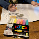 Uni Posca Tuscher PC-1M - 8 bløde farver