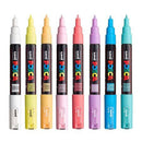 Uni Posca Tuscher PC-1M - 8 bløde farver - Billede 1
