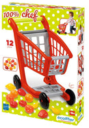 Indkøbsvogn med varer - Billede 1