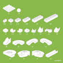 Hubelino - Kuglebane Byggesæt Big - 213 dele - Fra 4 år