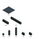 Hubelino pi - Ekstra Byggeklodser - 78 dele - Fra 8 år