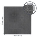 Hubelino pi - 1 x Sort Byggeplade - 26x26 knopper - Fra 8 år