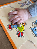 Knoppuslespil med Bondegårdstema - 8 brikker