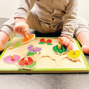 Knoppuslespil med Frugter - 8 brikker - Viga - Fra 18 mdr