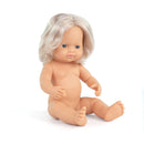 Miniland - Babydukke - 38 cm - Europæisk - Pige