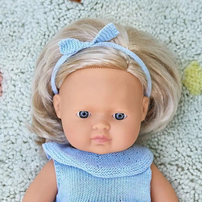 Miniland - Babydukke - 38 cm - Europæisk - Pige
