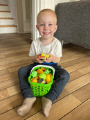 Indkøbskurv med madvarer af plast - 40 dele