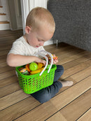 Indkøbskurv med madvarer af plast - 40 dele