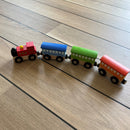 Togsæt med 3 vogne i træ fra VIGA.