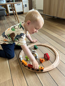 Togbanesæt med 8 skinner fra VIGA - Fra 3 år.