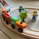 Togbanesæt med 8 skinner fra VIGA - Fra 3 år.