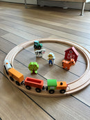 Togbanesæt med 8 skinner fra VIGA - Fra 3 år.