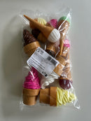 Legemad - Issortiment i plast fra LAP - 12 dele.