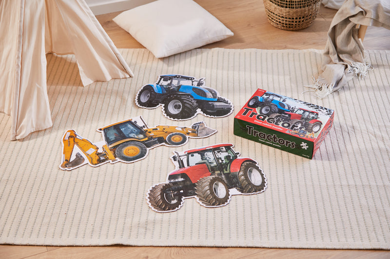 Traktor Puslespilssæt med 3 stk - Barbo Toys - Fra 4 år