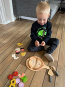 Hape – Pizza i træ og filt – 29 dele
