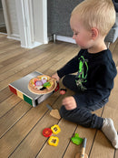 Hape – Pizza i træ og filt – 29 dele