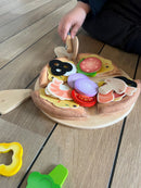 Hape – Pizza i træ og filt – 29 dele