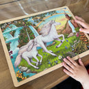 Goki - Træpuslespil - Enhjørning - 96 brikker