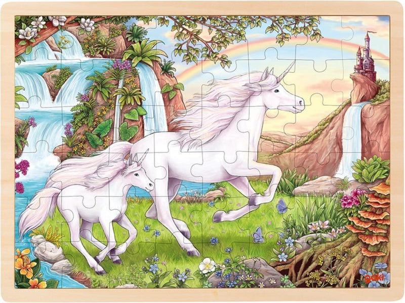 Puslespil i træ Unicorn  - 96 brikker - Billede 1