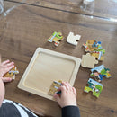 Goki Puslespil i træ - 9 brikker - Vilkårlig motiv - 1 stk.