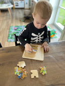 Goki Puslespil i træ - 9 brikker - Vilkårlig motiv - 1 stk.