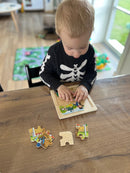 Goki Puslespil i træ - 9 brikker - Vilkårlig motiv - 1 stk.