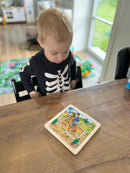 Goki Puslespil i træ - 9 brikker - Vilkårlig motiv - 1 stk.