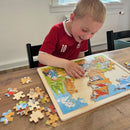 Goki - Træpuslespil - Noahs Ark - 96 brikker