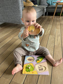 Knoppuslespil med Grøntsager - 4 brikker - Viga