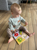 Knoppuslespil med Grøntsager - 4 brikker - Viga