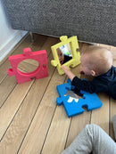 Babyspejle - Bløde Puslespilsbrikker - 4 stk.