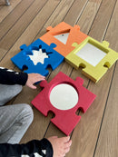 Babyspejle - Bløde Puslespilsbrikker - 4 stk.