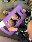 Babyspejl med EVA skumramme - Håndholdt - TickiT