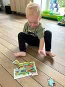 Little Bright Ones - Puslespil i Pap - Transport - 27 brikker.