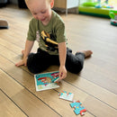 Little Bright Ones - Puslespil i Pap - Transport - 27 brikker.