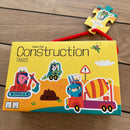 Little Bright Ones - Puslespil i Pap - Byggemaskiner - 27 brikker.