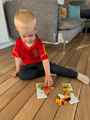 Little Bright Ones - Puslespil i Pap - Byggemaskiner - 27 brikker.