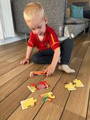 Little Bright Ones - Puslespil i Pap - Byggemaskiner - 27 brikker.