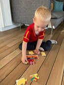 Little Bright Ones - Puslespil i Pap - Byggemaskiner - 27 brikker.