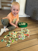 Puslespil i Pap - Afrika - 41 brikker.